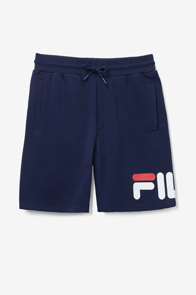 Fila Zeshawn Shorts Navy - Mens - 73682NGRC